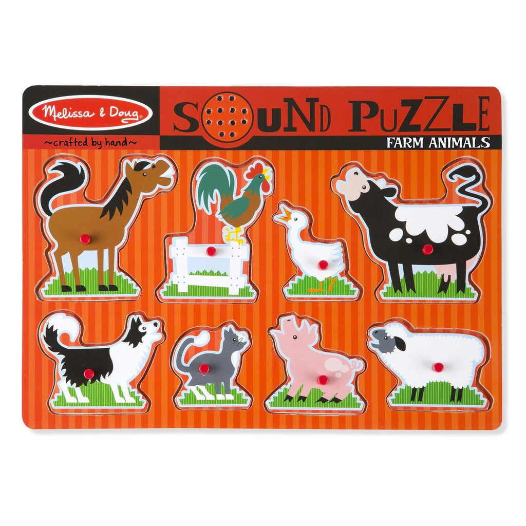 Puzzle con sonido - Animales de la granja - Hey Mama