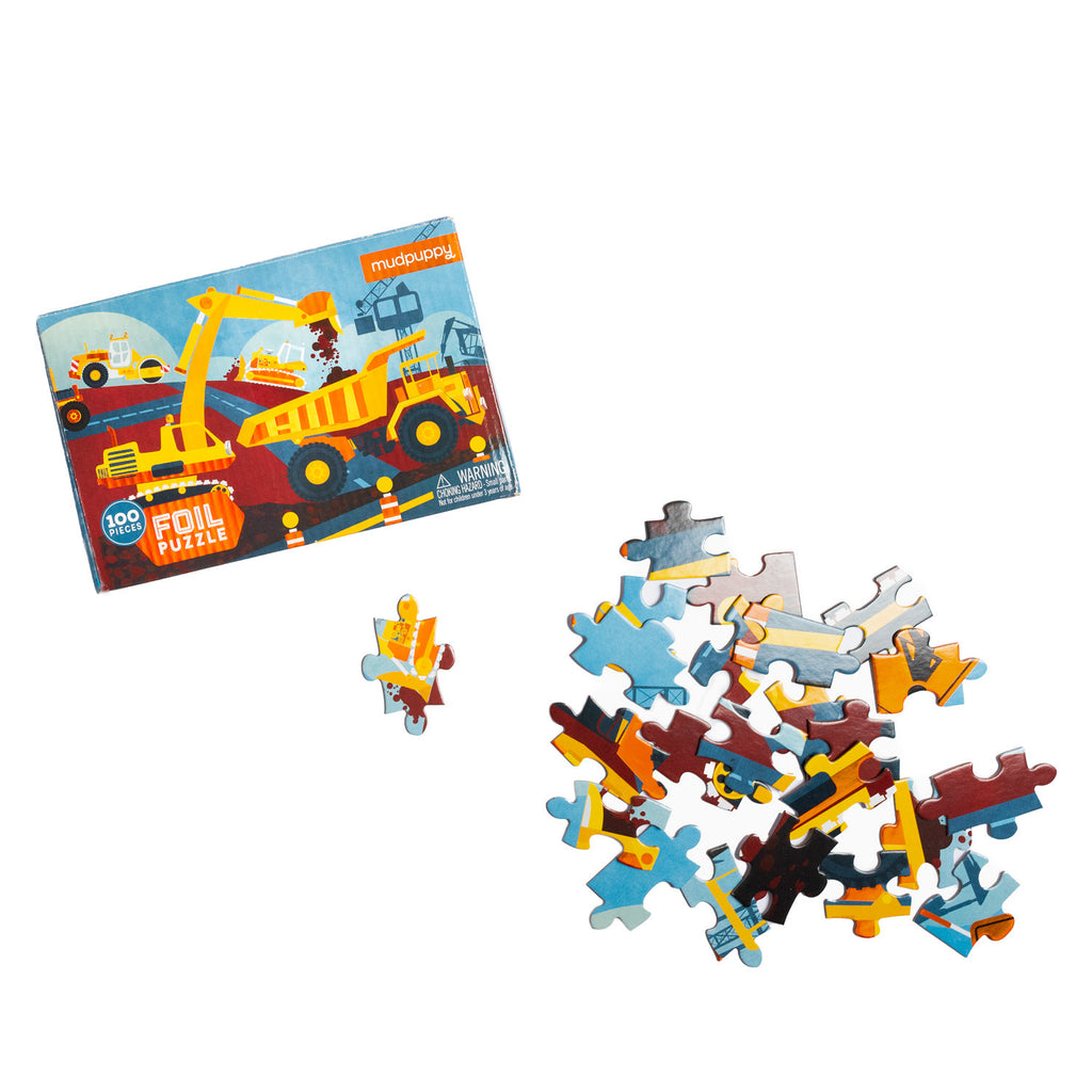Puzzle 100 piezas papel metálico - Construcción